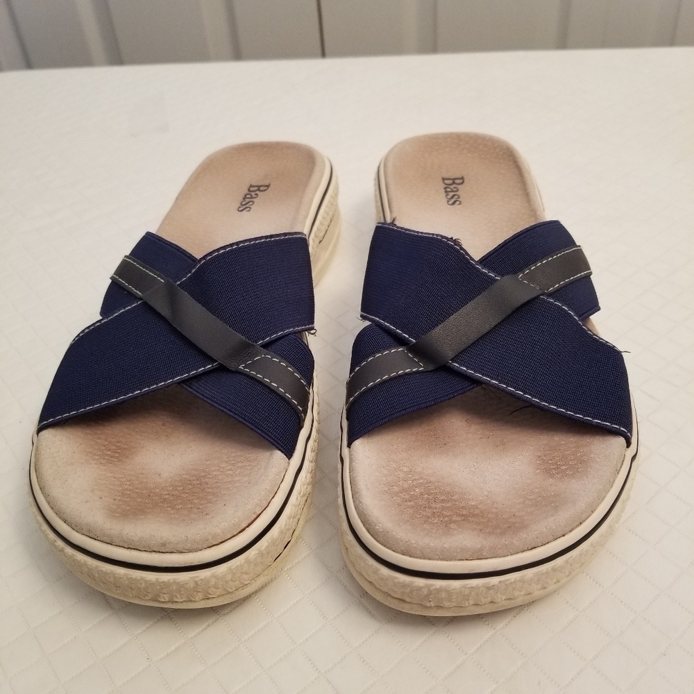 Bass Women's Size 8M Tracey 3335-400 Blue Sandals
